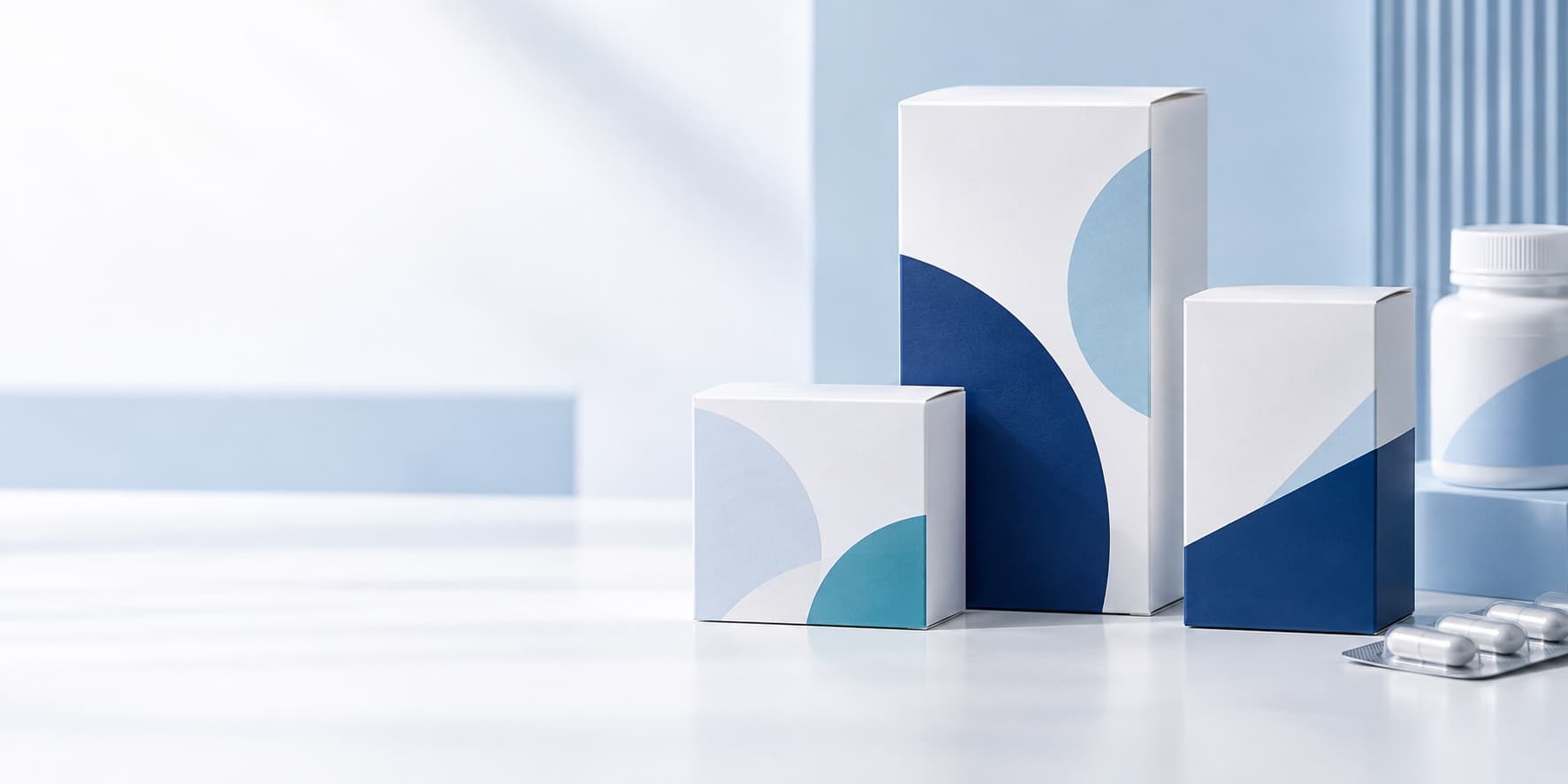 Illustrative healthcare cartons
