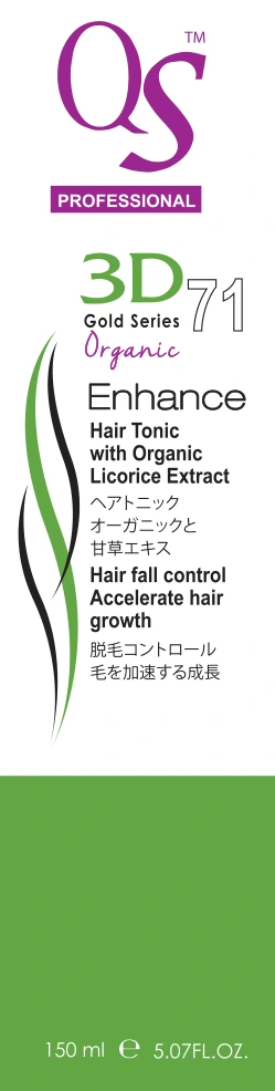 3D 71 Organic Enhance Hair Tonic